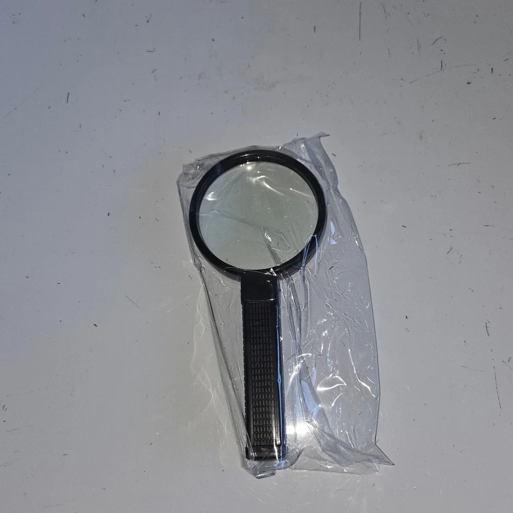 Lakeshore Learning Hand Magnifiers Set of 8 Glass Lenses Science STEM  Black